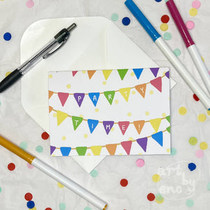 Party Time - Birthday Greeting Card