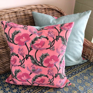 Cushion - Pink Poppy