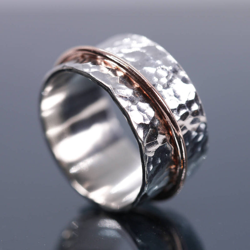 FELICITY Spinner Ring - Sterling Silver & 9k Gold