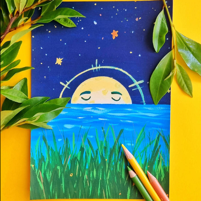 Sun and Moon Print Set