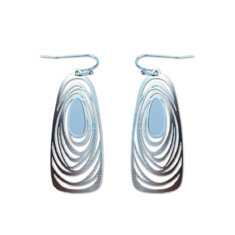 Eddy silver dangle earrings