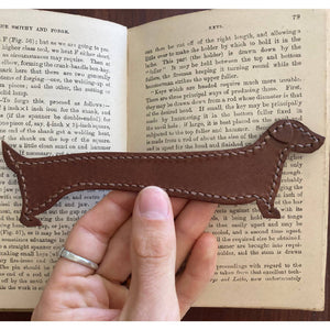 Puppy Leather Bookmark