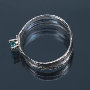 HIKIME Paraiba Apatite Ring - Size K