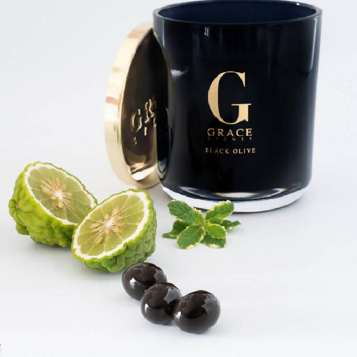 Black Glassware Candle - Multi Fragrances Available