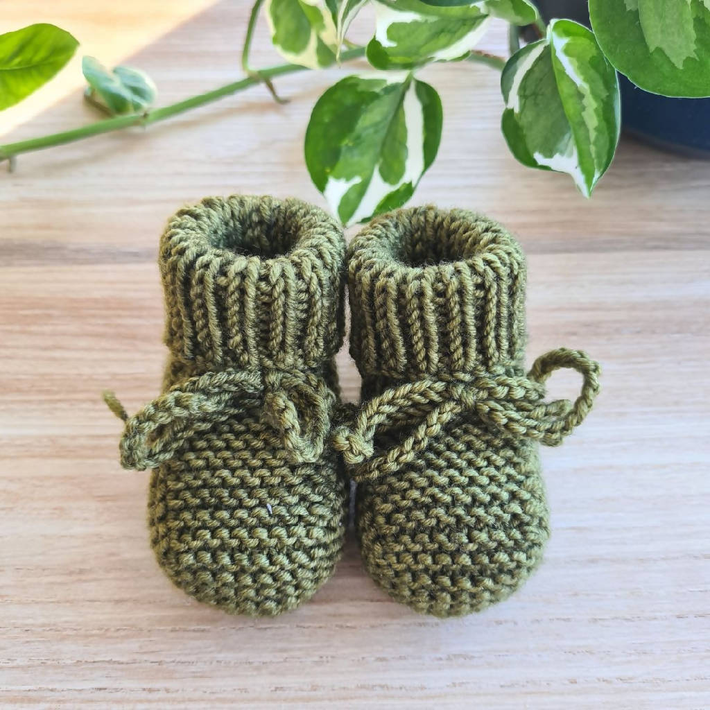 Knitted Baby Booties