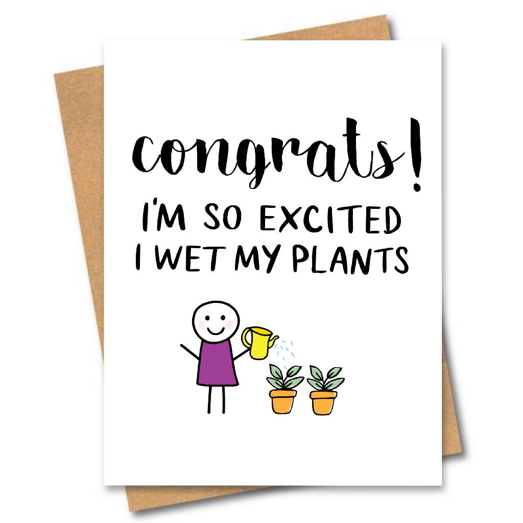 Wet My Plants Card