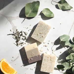 Delux Trio (Pine Forest, Peppermint & Sea Salt, Seaweed & Moss) Natural Soap Gift Box