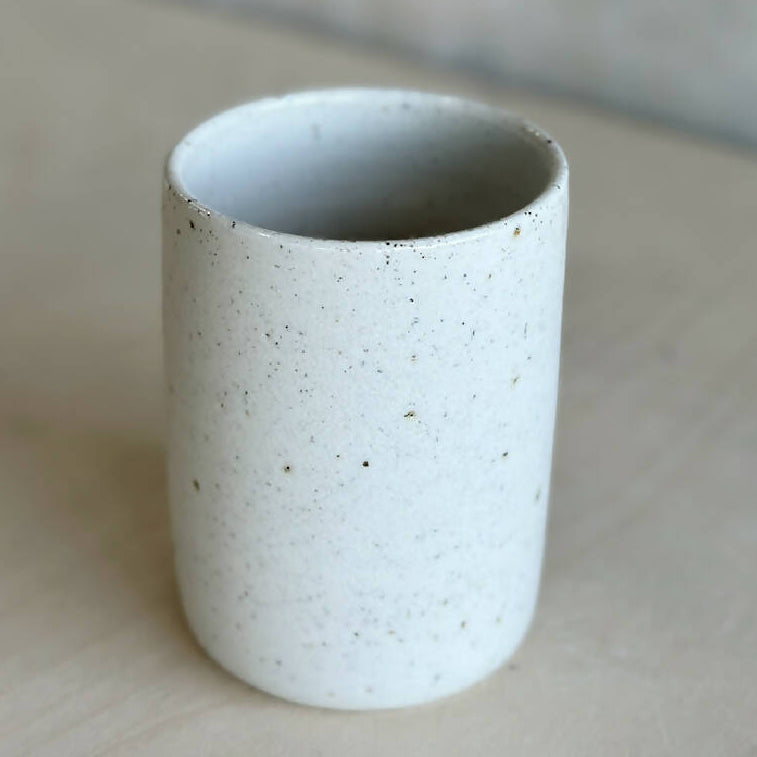 Ceramic tumbler - large frosty white