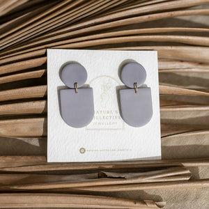 Geometric Neutral Minimal Statement Earrings In Six Colours