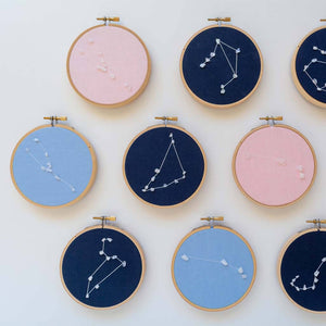 DIY Zodiac Constellation Embroidery Kit