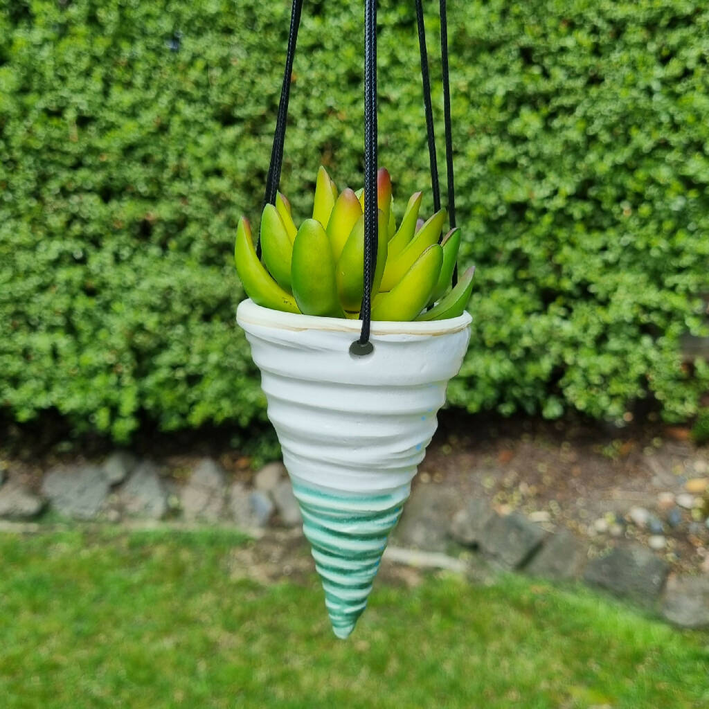 Handmade Ceramic Hanging Planters - Pot Plant Pair