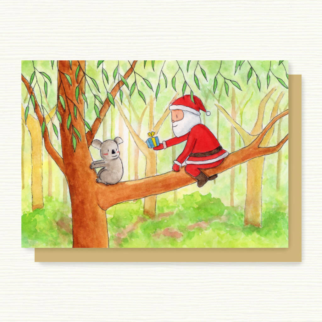 Koala Christmas Card | Australian Animals Christmas Card