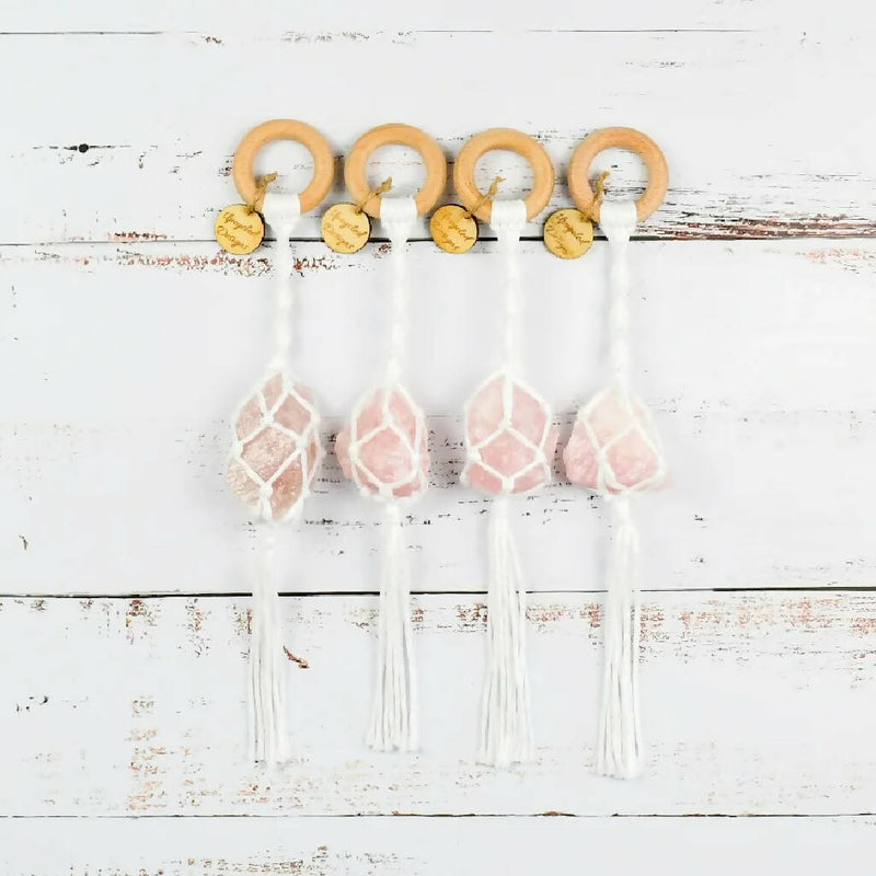 Rose Quartz Crystal Hanger