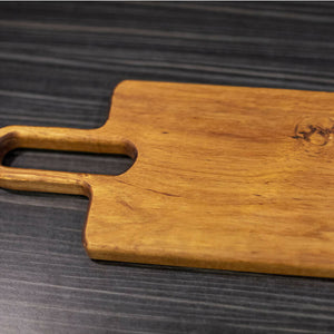 Tasmanian Blackwood serving/chopping board with a long easy to hold handle