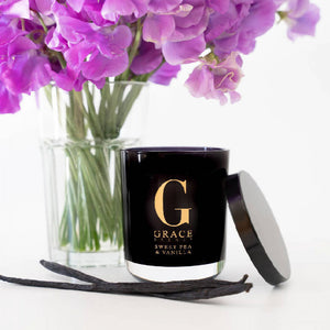 Black Glassware Candle - Multi Fragrances Available