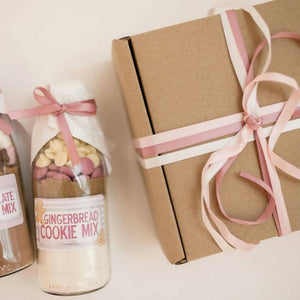 Gingerbread Street Baking Mix Gift Pack. Christmas food gift.