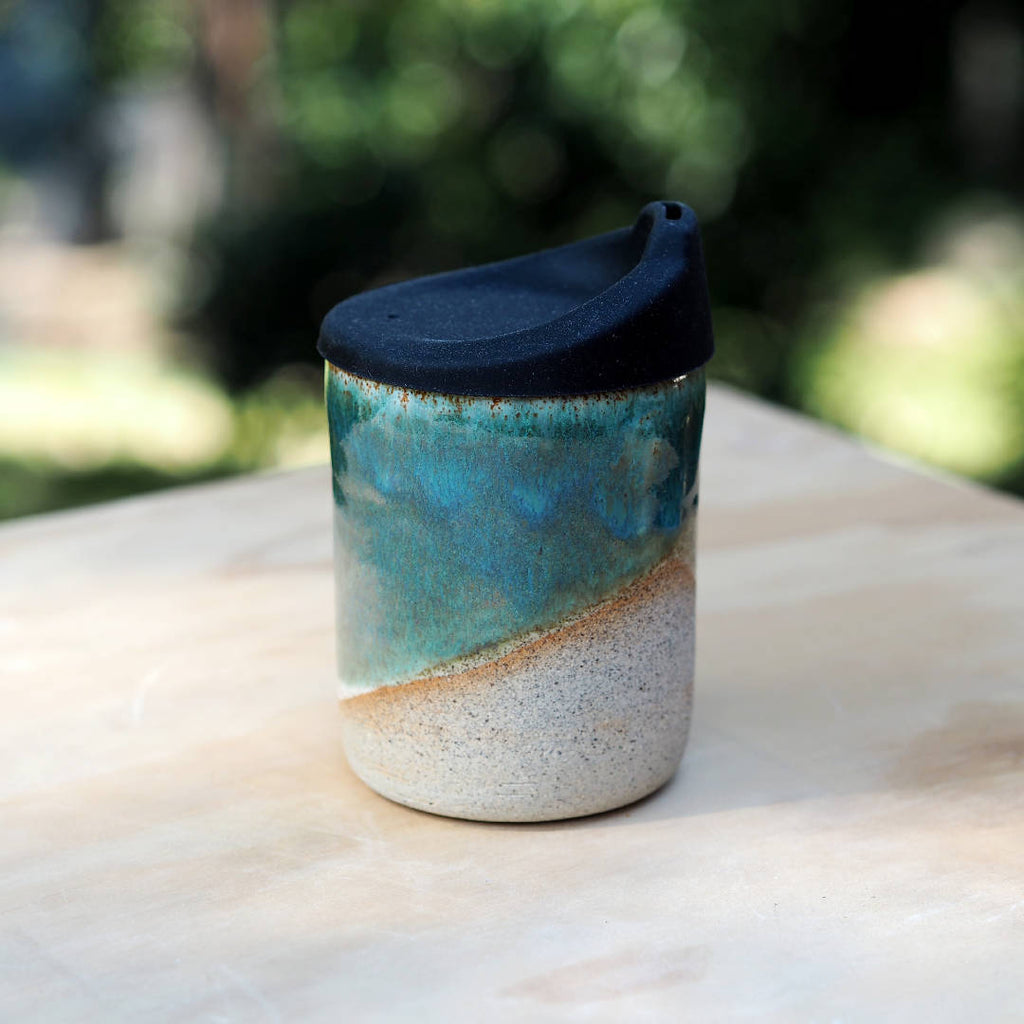 Reusable clay cup - Sage