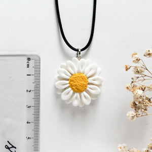 Polymer Clay Daisy Pendant, 2 Sizes, Handmade in Toowoomba, Queensland