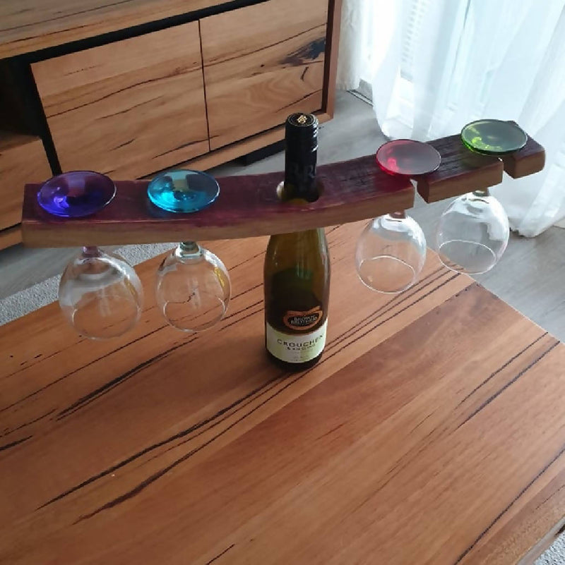 Wine Bottle and Glass Holder