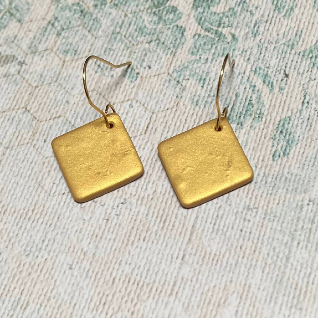 Shimmery Gold Earrings
