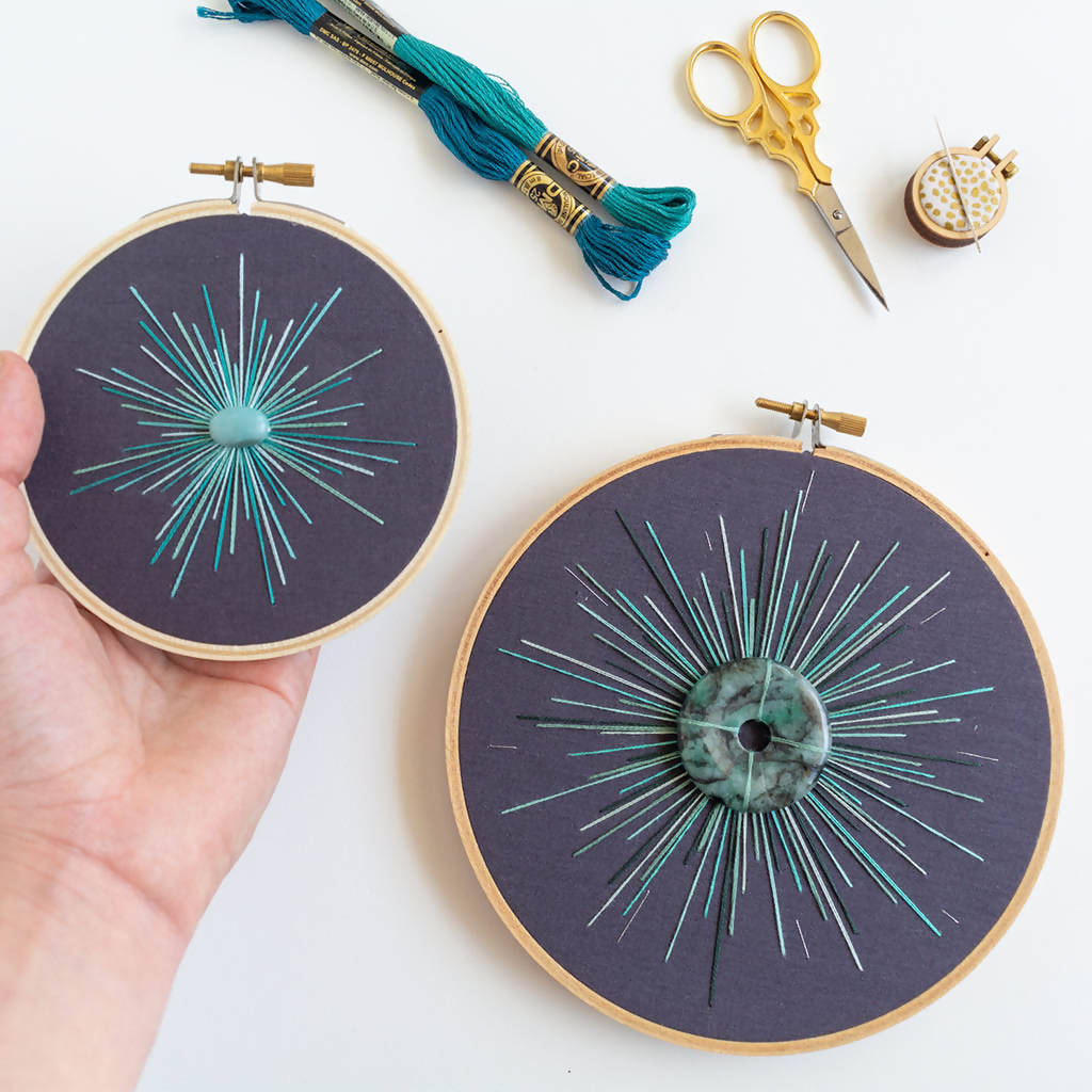 DIY Burst Embroidery Digital Pattern