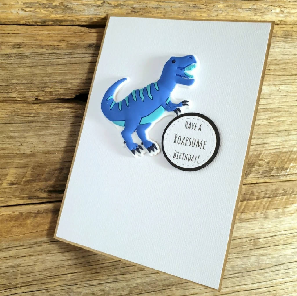 You're Roarsome!  Dinosaur cards, Cards handmade, Original card