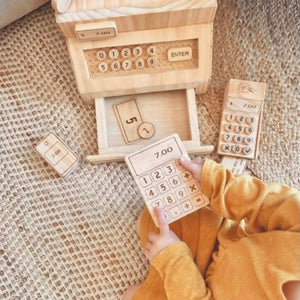Wooden Montessori pretend play toy collection