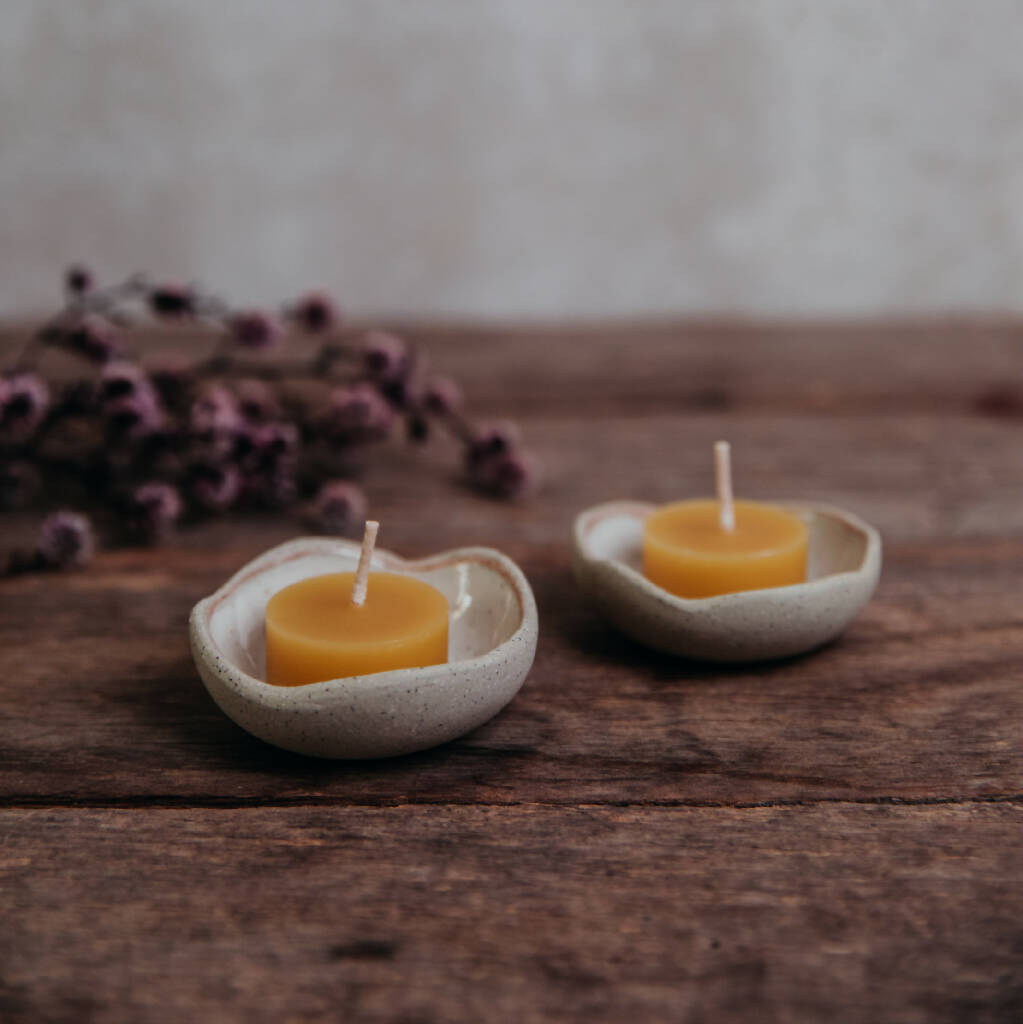 Beeswax Candle Holder Set