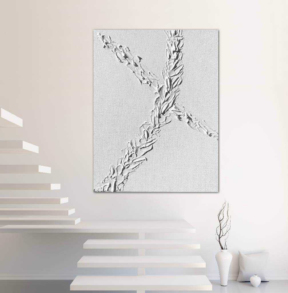 Minimalistic Textured Canvas - “Star crossed”