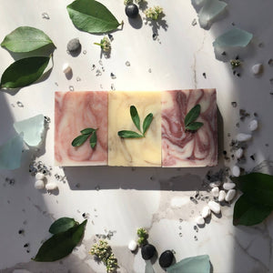 Clay Trio (Pink, Green & Red Clay) Natural Soap Gift Box
