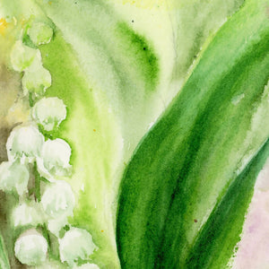 Lily of the valleys, prints, Watercolor print, Watercolor flowers, Botanical print, Watercolour painting, floral art