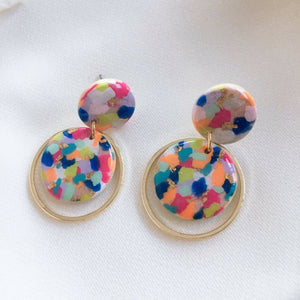 The Kimono colourful mixed gorgeous statement earrings