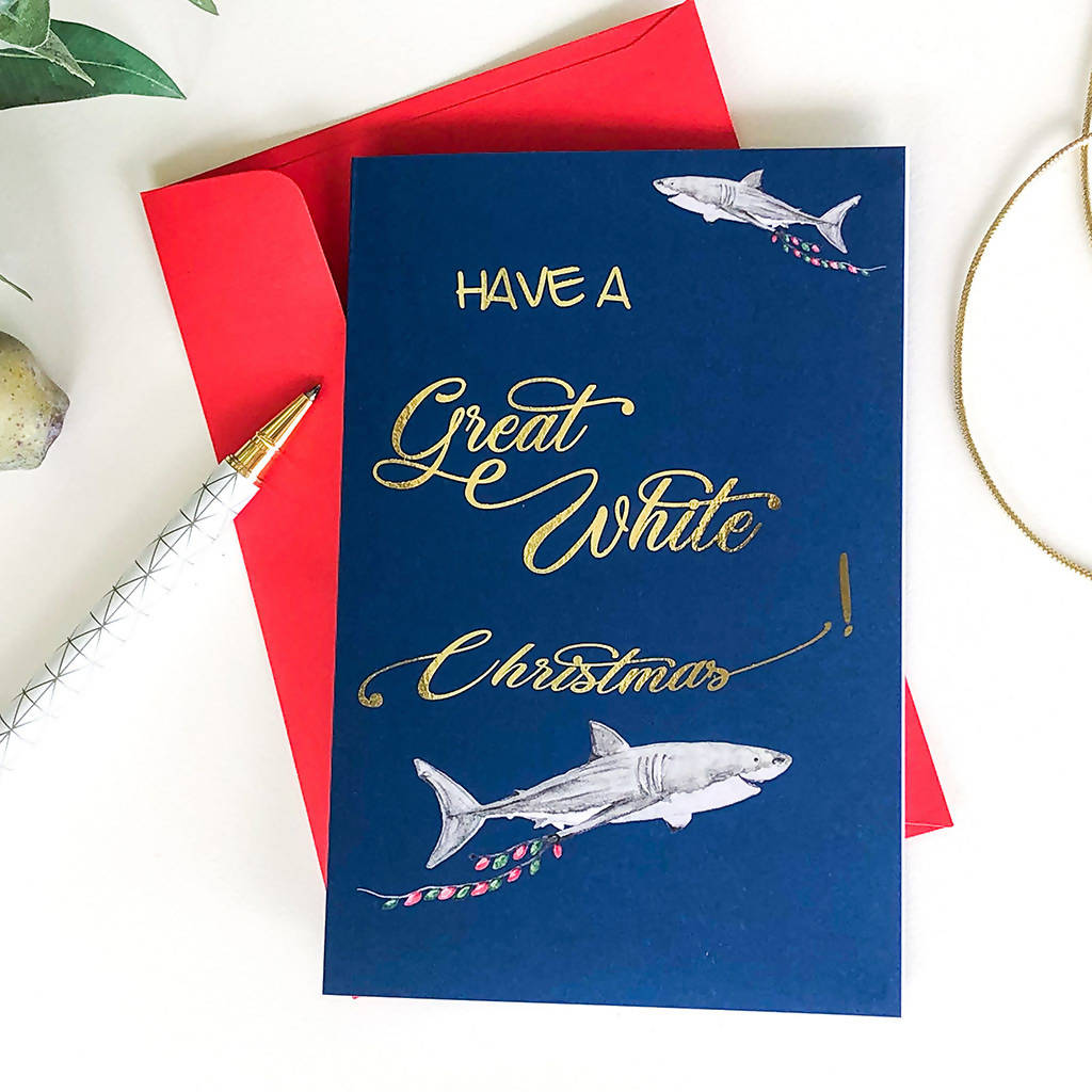 Australian Christmas Card - Great White Christmas