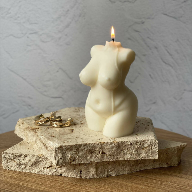 PEACHY | NATURAL SCULPTURAL SOY CANDLE