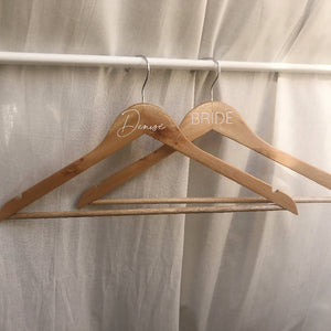 Personalised Wooden Clothes Hanger (Adult Size)
