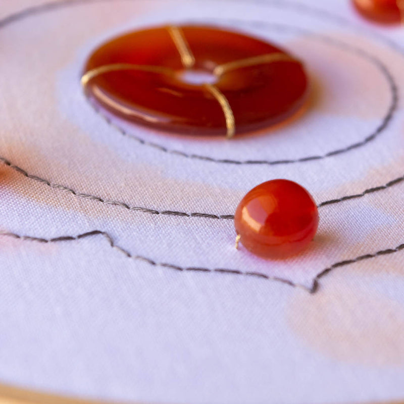 Sacral Chakra Artwork with Carnelian