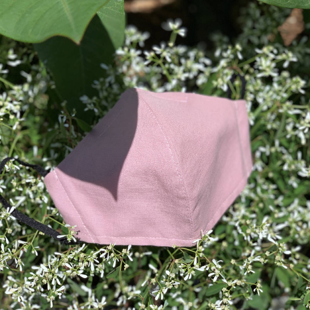 Pink Linen ~ 3ply Face Mask