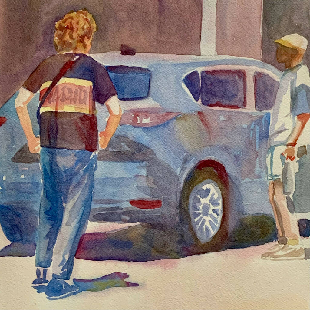 Who Is Driving - Original Watercolour Painting