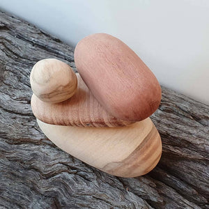 Wooden Stacking or Balancing stones - Natural Finish