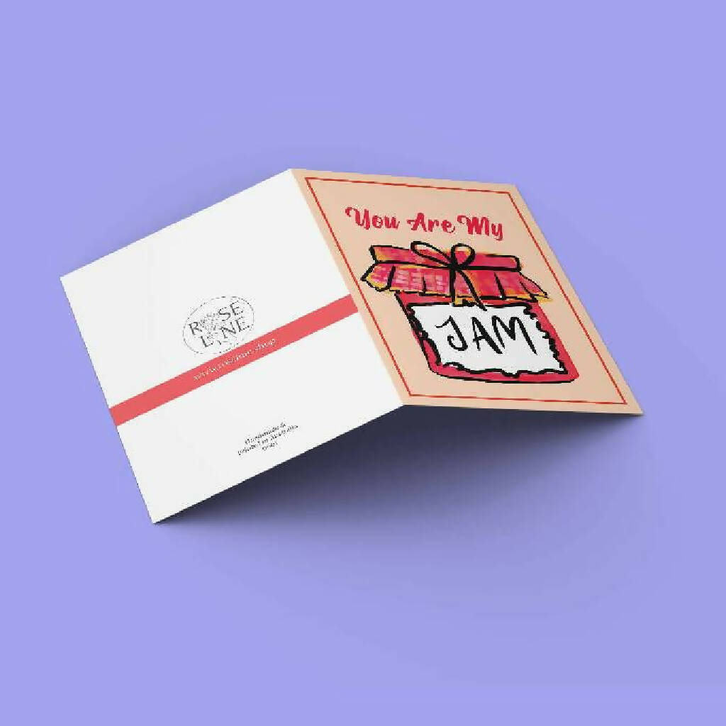 You Are My Jam Handmade Greeting Card by Rose Line