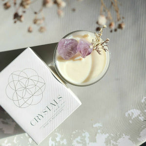 Amethyst Magic Crystal Candle 'Clarity' 450g